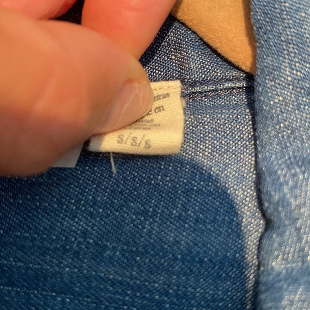 Rails Denim Lace Up Top - image 3